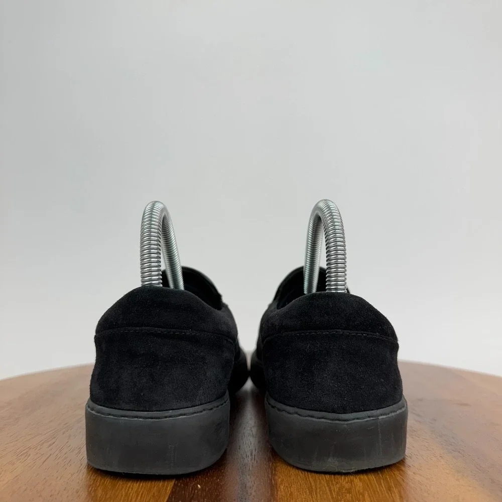Womens Moncler Black Suede Casual Slip On Shoes Sneakers Size 36‎ US 6 M GUC